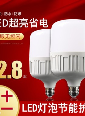 超亮恒流LED节能灯泡5W10W15W20W30W50W高护帅球泡照明单灯光源