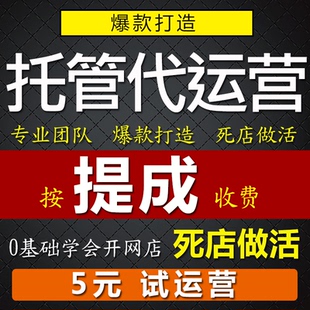 淘宝代运营抖店托管pdd运营店铺托管拼多多代营运天猫淘宝运营c店