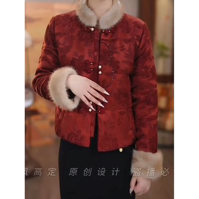 高档新中式宋锦提花缎夹棉加厚