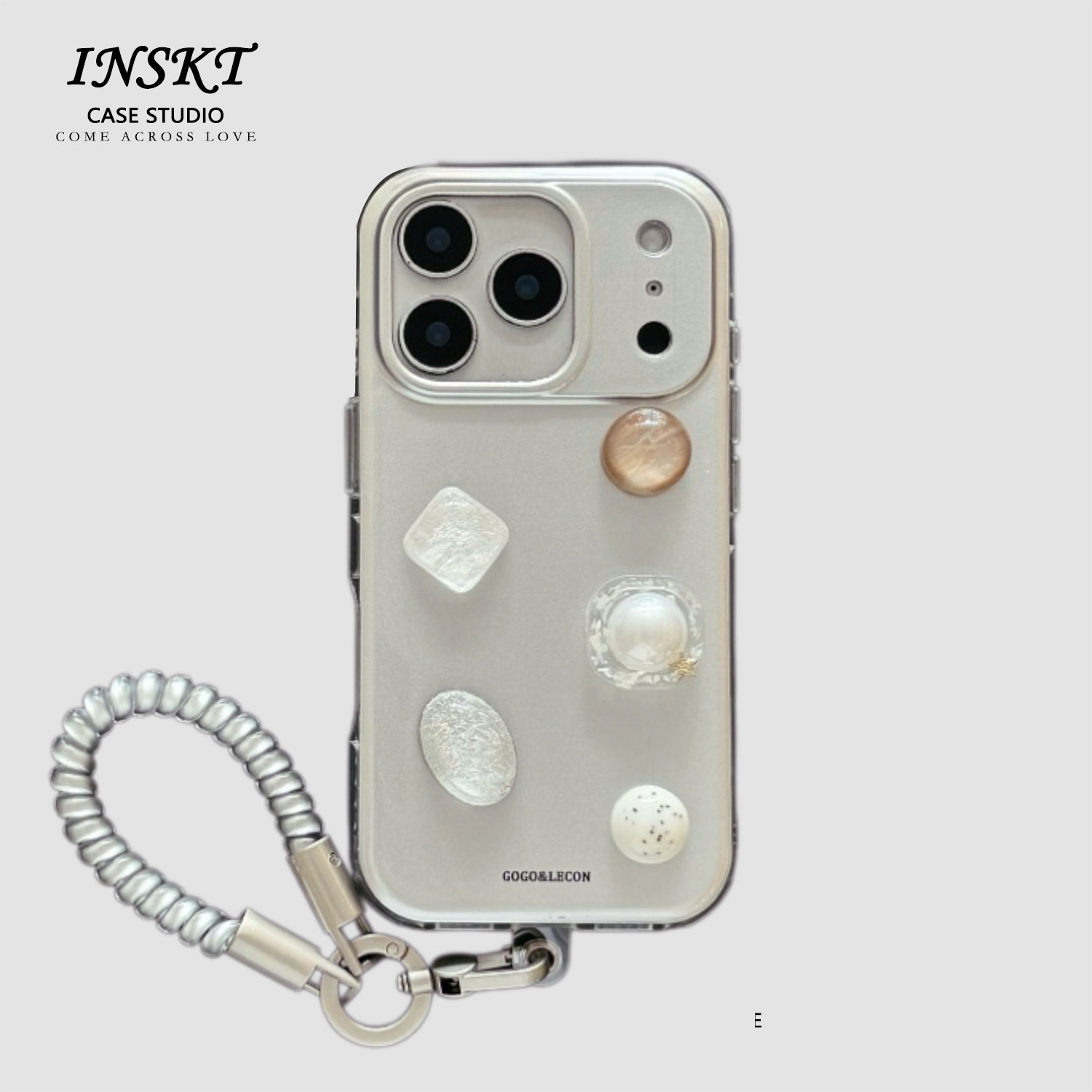 inskt冷淡风高级感立体几何原创适用iphone18promax手机壳苹果17软硅胶套17pro网红新款小众16防摔1