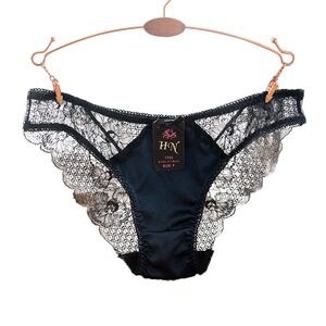 雕婵新款1723蕾丝女士性感三角内裤棉裆