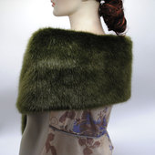 韩版 加长披肩秋冬仿皮草毛领子围脖斗篷围巾仿貉子狐狸毛毛假领女