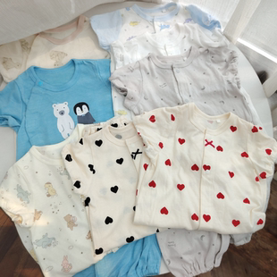 睡袋59碼 爬服新生嬰兒睡衣連體衣包屁衣哈衣 男女寶寶短袖 外貿(mào)夏季