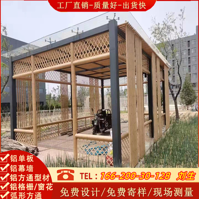 定制圆竹管青竹黄竹围栏墙面竹排竹屋竹棚门头广告排竹管灯麻竹铝