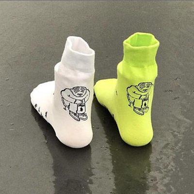 韩国纯棉中筒针织袜