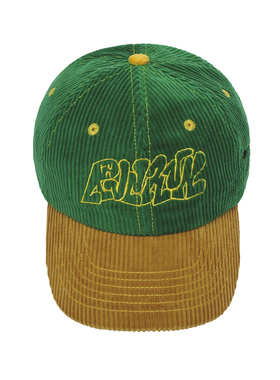 RUNRUN series 3 garden dreams 绿色灯芯绒棒球帽