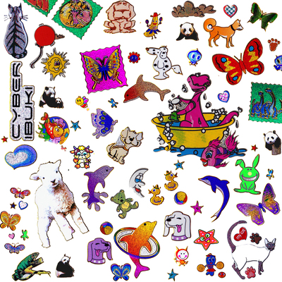 boismou动物装饰贴纸猫咪