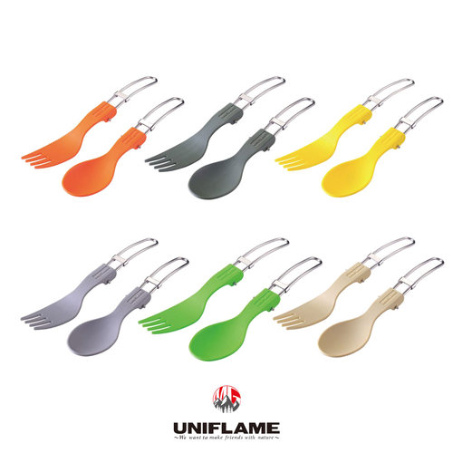 日本uniflame彩色便携餐具