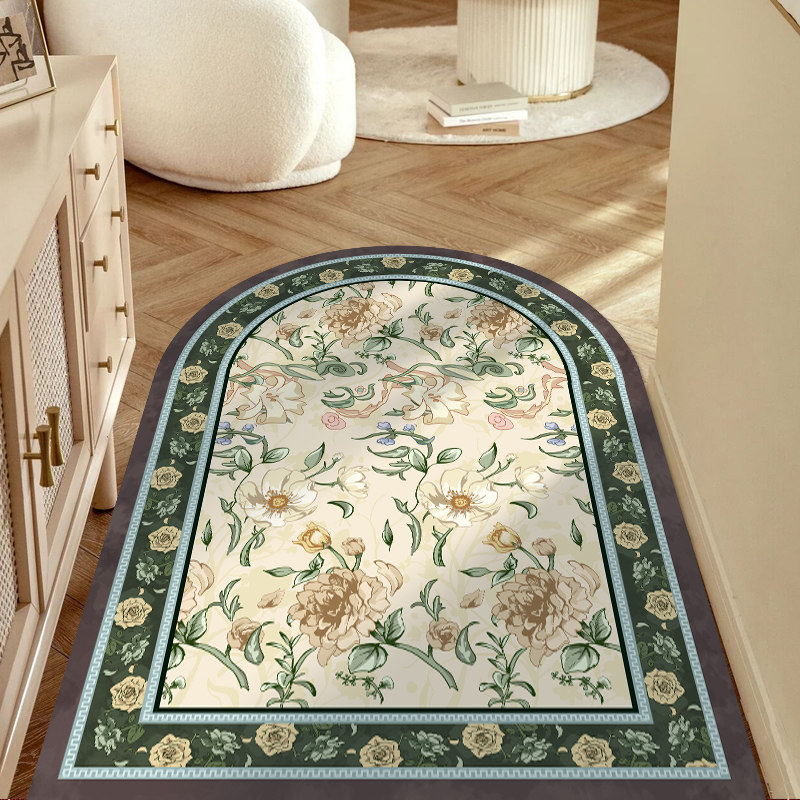 法式进门地垫中国风玄关家用门口耐脏蹭土地毯可裁剪脚垫入户门垫,居家布艺,入户地垫,淘宝优惠券,粉丝福利购,淘宝优惠卷