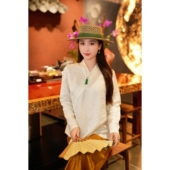 蓝大新中式 桑蚕丝上衣5858