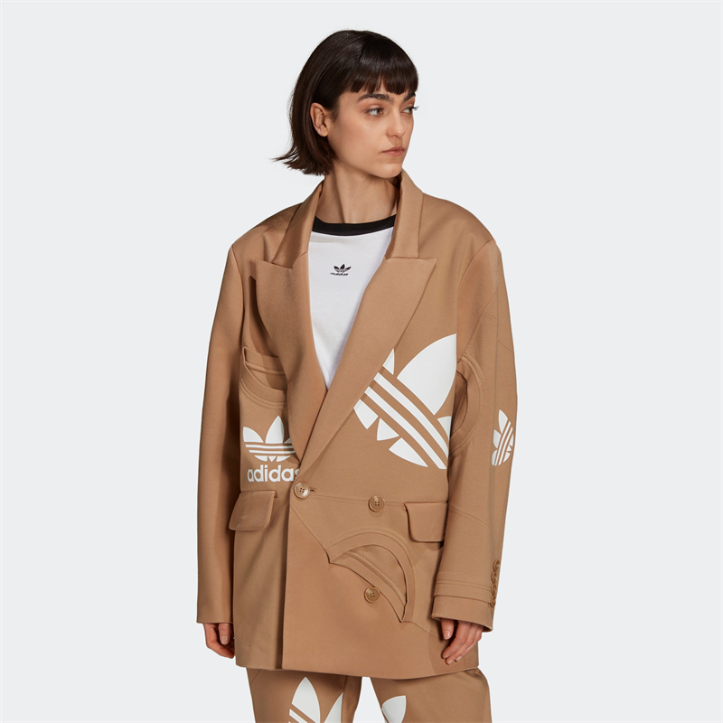 Adidas/阿迪达斯三叶草女子户外休闲舒适时尚运动茄克外套 H59041-封面