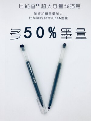 巨能画勾线笔耐用型0.8mm专业线描专用笔可换笔芯包邮