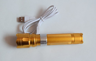 小太阳R875超亮防水充电聚光强光战术手电筒户外应急巡防自行车灯