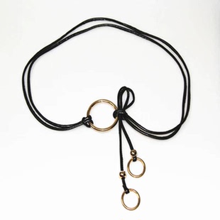 带针织衫 打结细腰带裤 连衣裙皮带金属细腰绳 女士百搭时尚 春夏新款