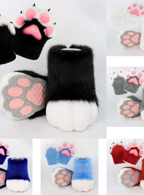 兽装fursuit日系福瑞兽脚鞋子爪