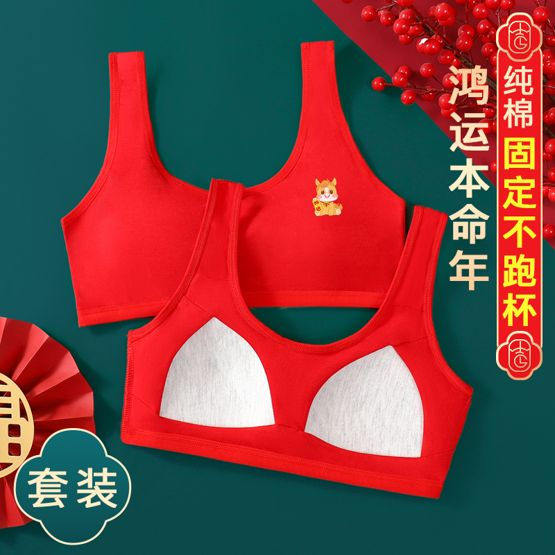 本命年马年女童内衣纯棉少女套装