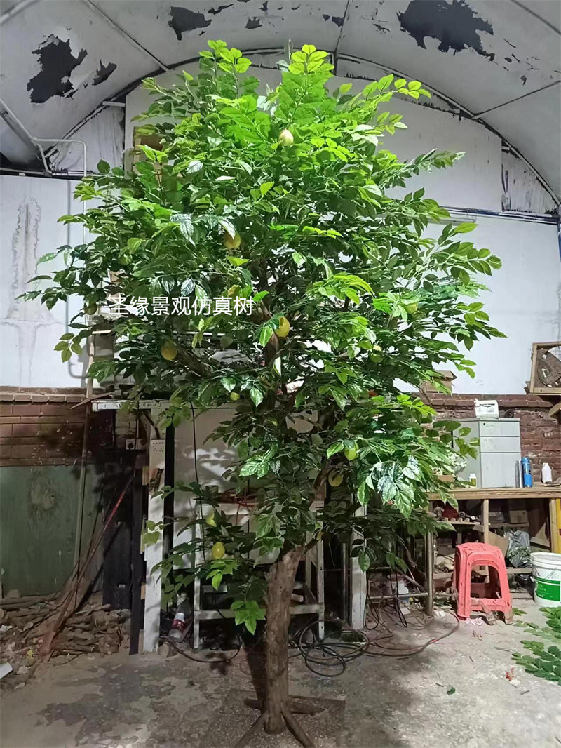 仿真梨树梨子树香梨树水果树假树定制实木造景树摆件超市水果堆头