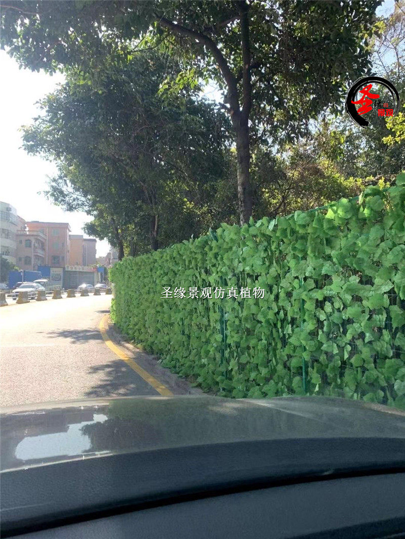 仿真篱笆户外装饰绿叶栅栏植物墙遮挡美化绿植绿网围栏挂壁花艺