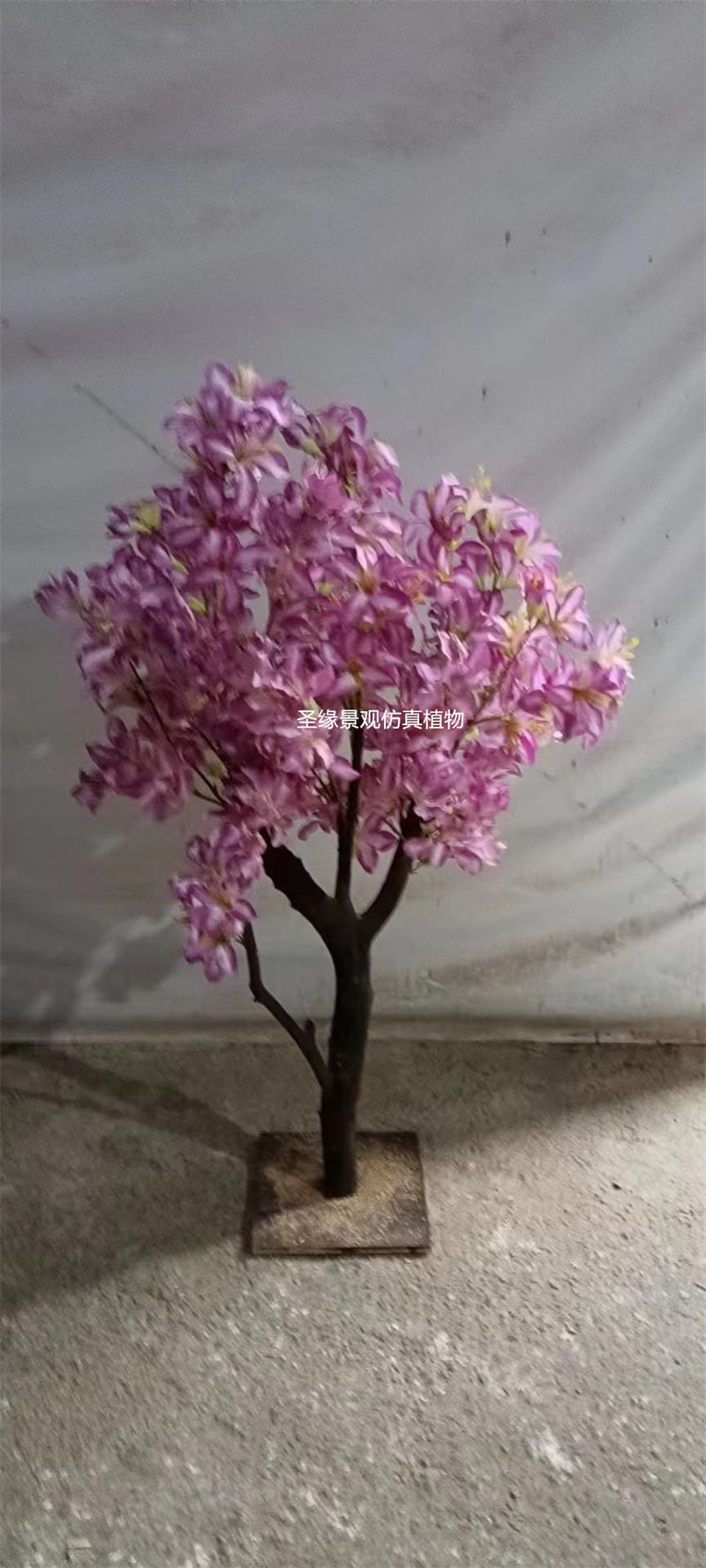 仿真紫荆花树红花羊蹄甲紫金花树商场橱窗摆放装饰舞台表演道具树