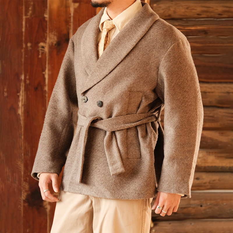 复古老钱风羊毛毛呢加厚大衣