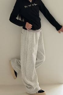 针织卫裤 新款 长裤 休闲裤 子儿童女童 品牌童装 蕾丝花边裤 25年秋款