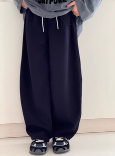 品牌童装25年秋款新款针织卫裤长裤休闲裤小弯刀裤子儿童女童男童