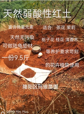 红土偏酸性红泥土养花种菜透气营养土茶花杜鹃清香木专用红土包邮
