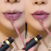 雾面哑光唇釉不沾杯持久不掉色烟紫色拉丁舞专用口红辣妹土橘棕