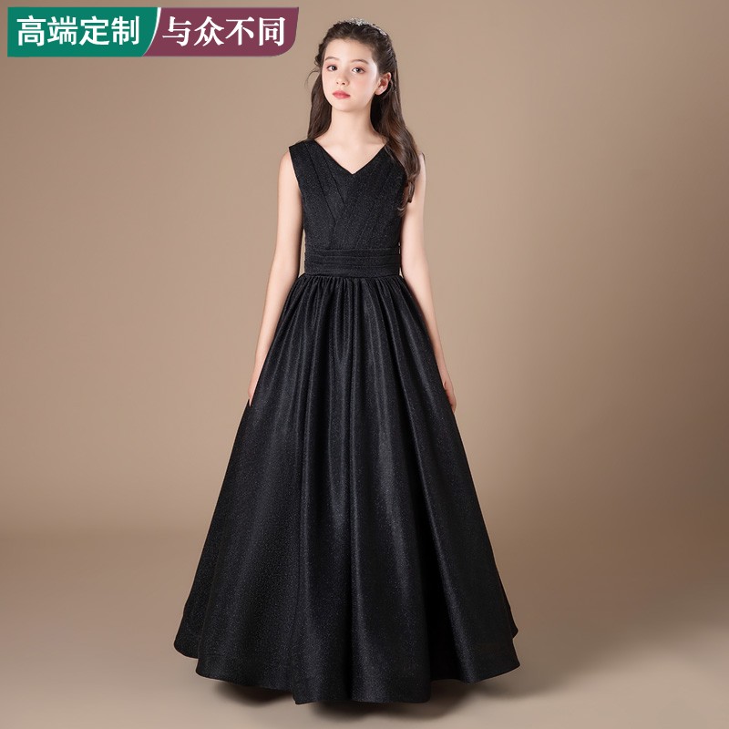 女童红毯模特走秀儿童晚礼服定制