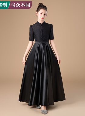 少女童小提琴琵琶长笛古筝表演裙