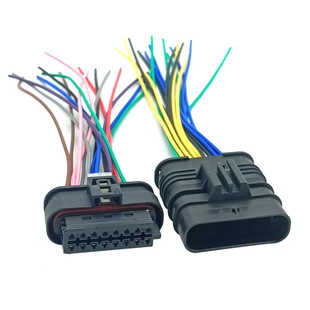 适配奔驰梅塞德斯C200 S350汽车前后杠倒车摄像雷达线束插头 R300