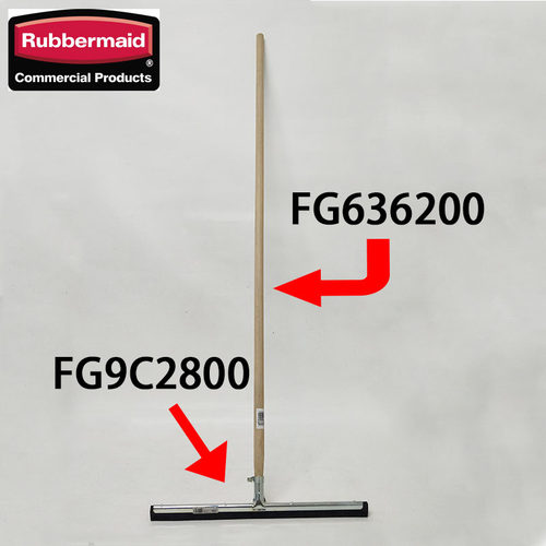 rubbermaid美国乐柏美地板刮水器地刮子刮水胶片泡沫胶9C28