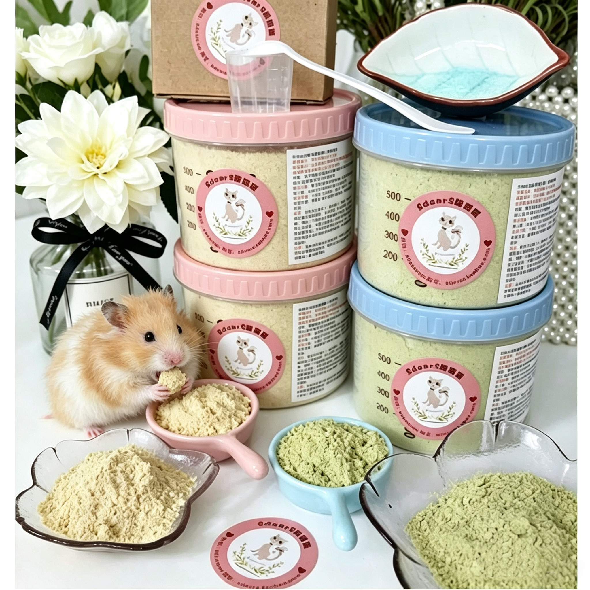 此新链接*加礼*零食/仓鼠糊糊金丝熊糊糊营养花枝仓鼠辅食零食图片