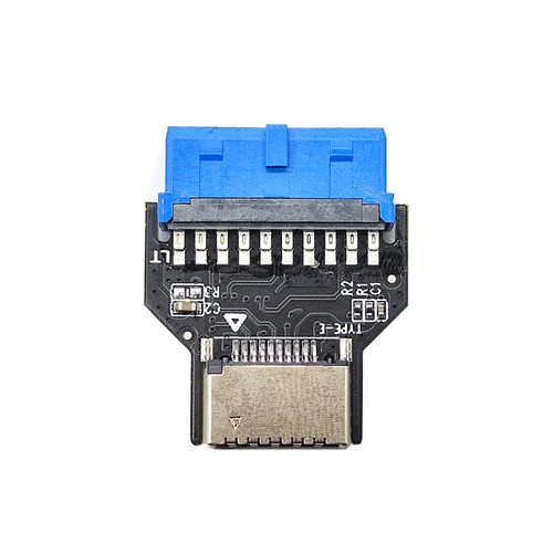 USB3.0前置19PIN转3.2 TYPE-C前置A-KEY 9针转TYPE-E 20针转接头
