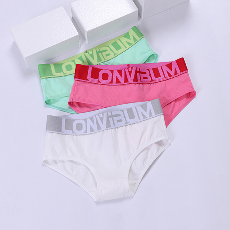 新款女士纯棉宽边内裤