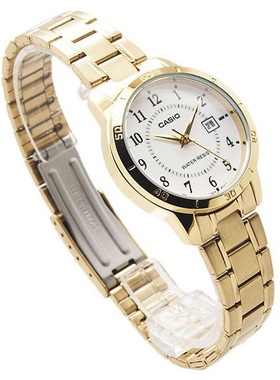 CASIO卡西欧石英表学生女士潮流手表LTP-V004GL-9A V004G-7B 9B