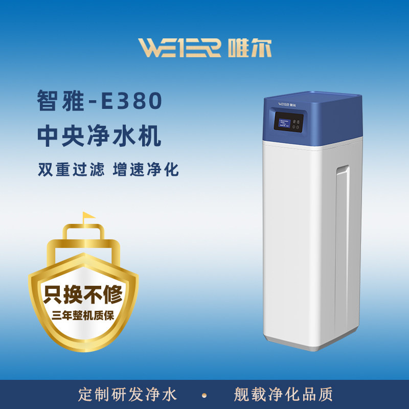 美国唯尔（WEIER）家用净水器中央净水机E380家庭自来水全屋净水