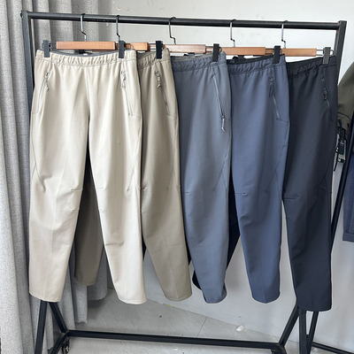 户外冲锋裤男士秋冬季防风防水加绒加厚保暖透气登山裤滑雪软壳裤