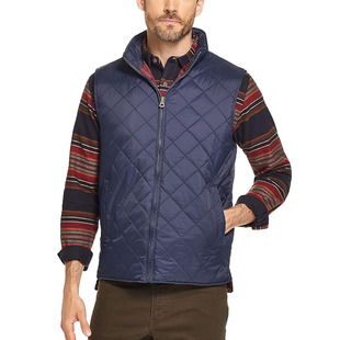 薄款丝绵马甲男士秋冬季宽松大码保暖防跑棉防风防泼水背心坎肩