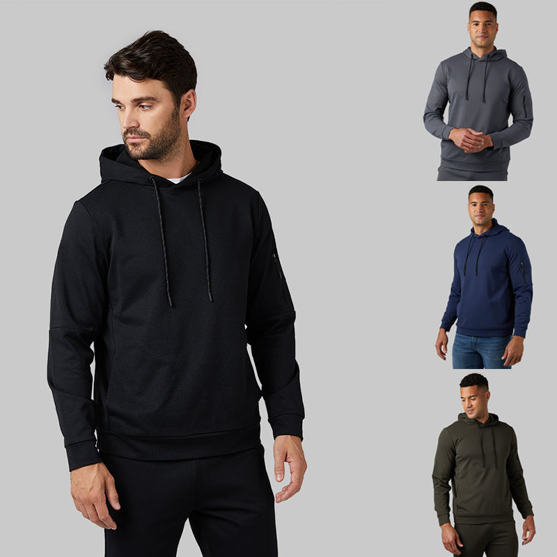 连帽卫衣男士春秋季薄款四面高弹力宽松运动卫衣外套,男装,卫衣,淘宝优惠券,粉丝福利购,淘宝优惠卷