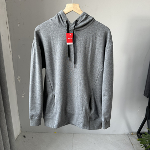 打底衫 连帽卫衣男士 弹力棉质毛圈套头帽衫 薄款 外套 春秋季