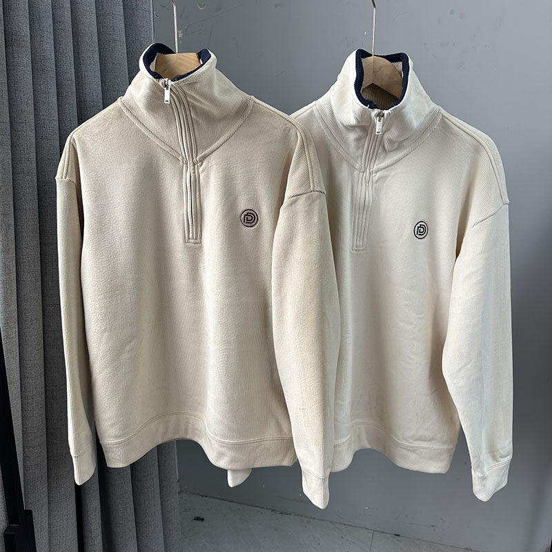 卫衣男女情侣款秋冬季加绒保暖半拉链高尔夫套头衫外套,男装,卫衣,淘宝优惠券,粉丝福利购,淘宝优惠卷