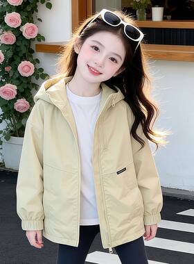 女童2026春秋加厚夹棉户外外套