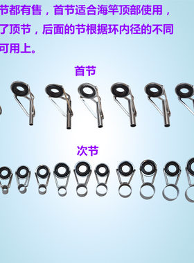 路亚导线环配件 各种规格导环 鱼竿配件 渔具用品