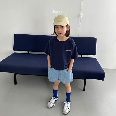 折▶digreen夏季波浪字母短袖T恤