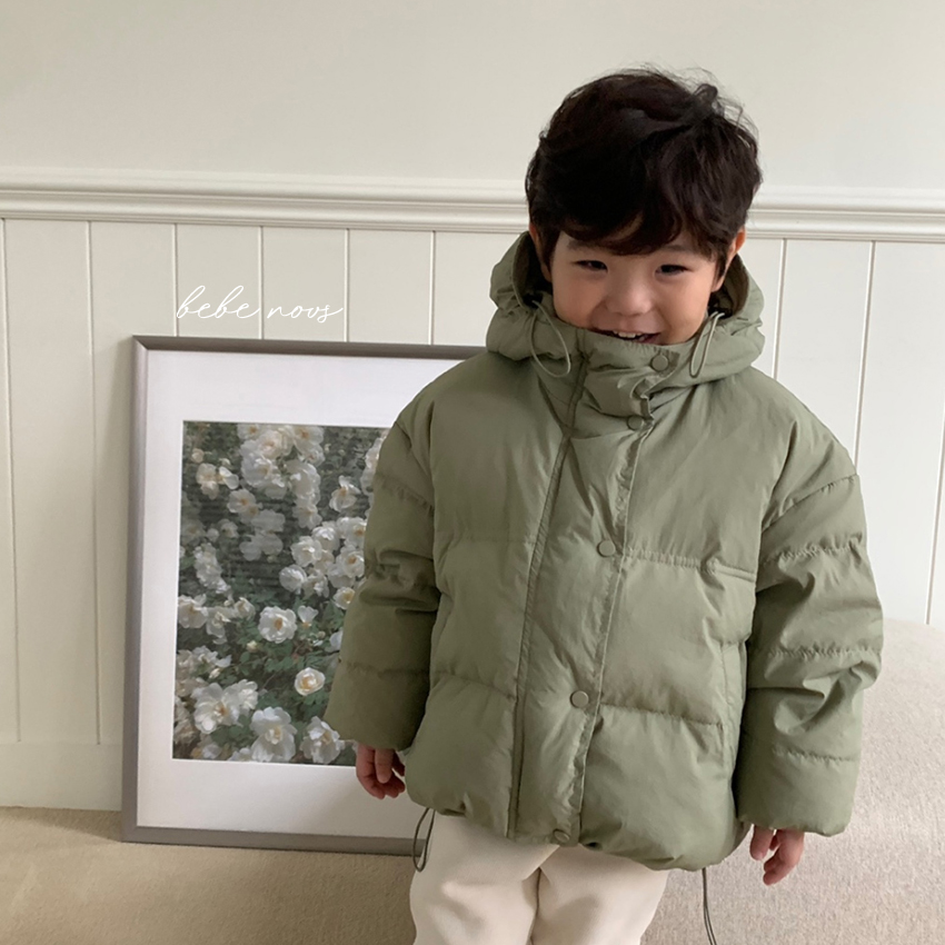 BABYWE儿童防风保暖连帽羽绒服