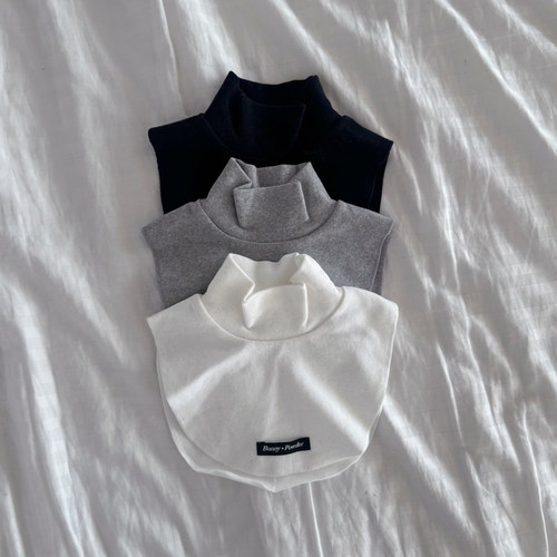 bunny实用主义纯棉半高领假领子