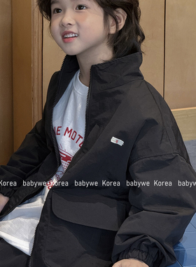 包邮▶bebenous主理人品牌26春儿童防泼水防风立领拉链衫户外外套