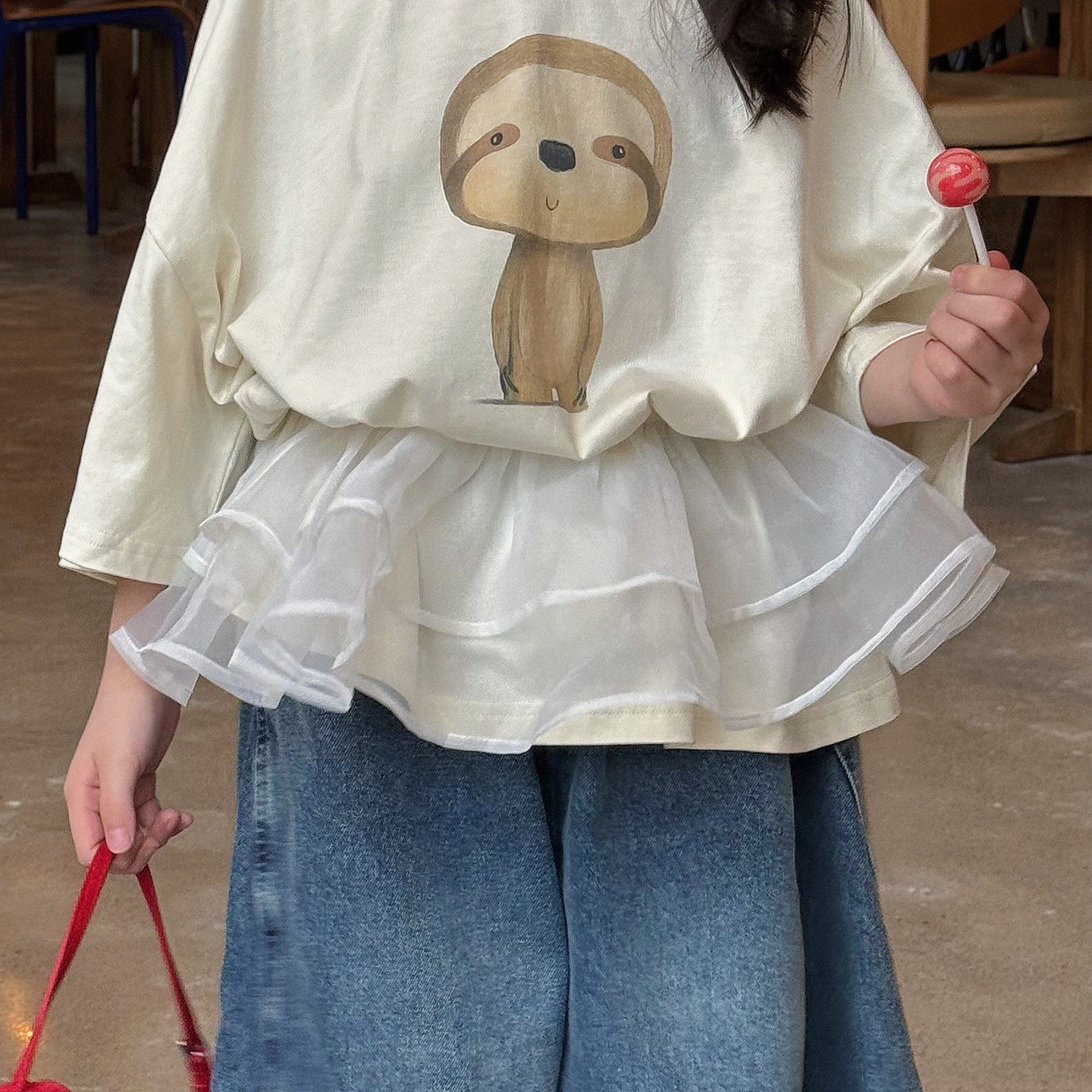 包邮▶bebenous主理人品牌女童氛围感外搭叠穿超短纱裙蓬蓬小屁帘