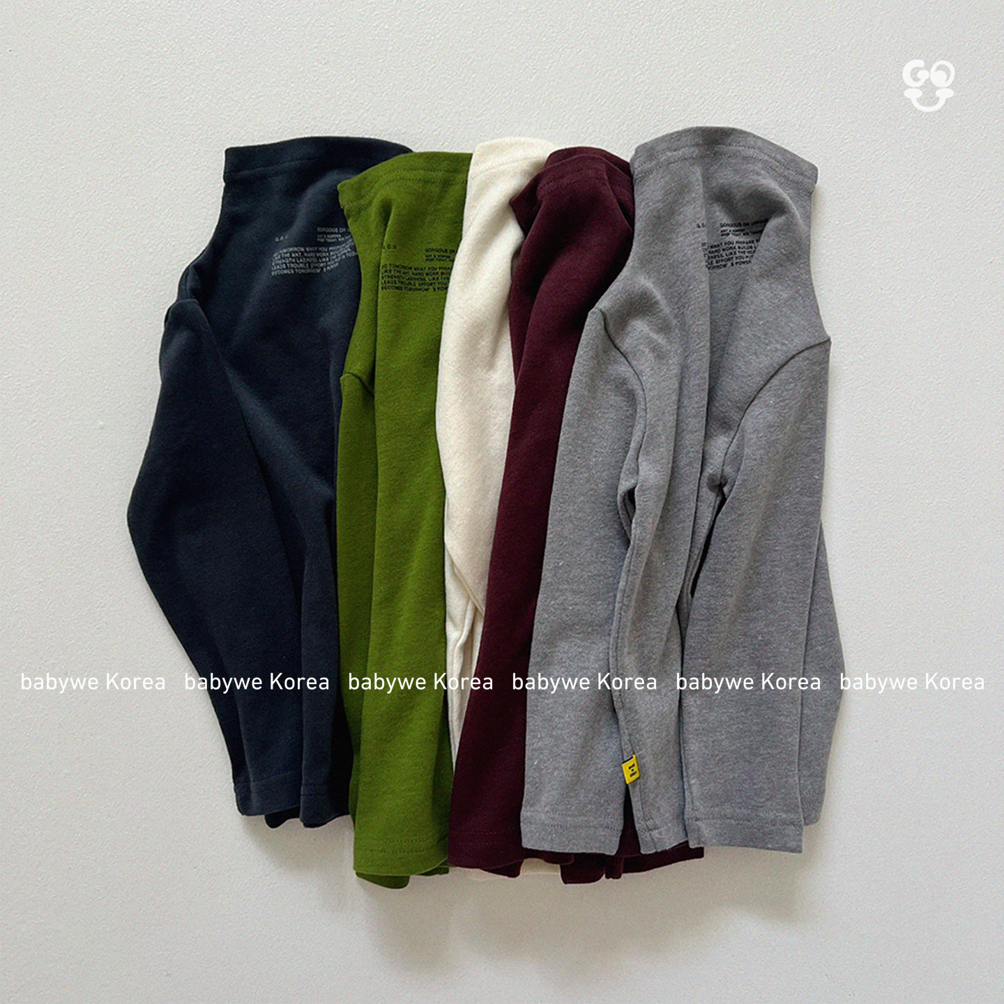 GOU▲BabyWe韩国代购25冬季新款亲子款字母高领打底衫儿童t恤,童装/婴儿装/亲子装,T恤,淘宝优惠券,粉丝福利购,淘宝优惠卷